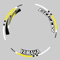 SEFIS sada barevných proužků EASY na kola Yamaha MT-09 žlutá