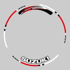 SEFIS sada barevných proužků EASY na kola Suzuki červená