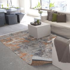 KONDELA Oboustranný koberec Madala 160x230 cm - vzor / hnědá