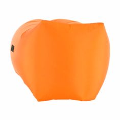 KONDELA Nafukovací sedací vak Lebag - oranžová
