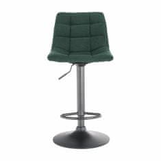 KONDELA Barová židle Lahela - zelená/černá