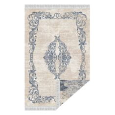 KONDELA Oboustranný koberec Gazan 120x180 cm - vzor / modrá