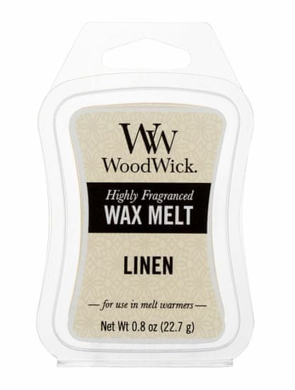 Woodwick 22.7g linen, vonný vosk