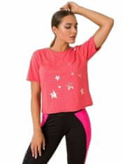 For Fitness Korálové bavlněné tričko, velikost xs