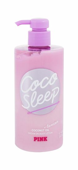 Pink 414ml coco sleep coconut oil+lavender body lotion