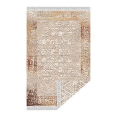 KONDELA Oboustranný koberec Nesrin 80x150 cm - béžová / vzor