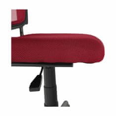 KONDELA Dětská židle na kolečkách Ramiza - tmavě červená/černá