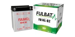 Fulbat baterie 12V, YB14L-B2, 14,7Ah, 165A, konvenční 134x89x166 FULBAT (vč. balení elektrolytu)
