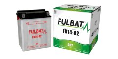 Fulbat baterie 12V, YB14-A2 (12N14-4A), 14Ah, 175A, konvenční 134x89x166, FULBAT (vč. balení elektrolytu) 550567
