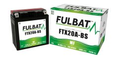 Fulbat baterie 12V, YTX20A-BS, 18Ah, 230A, bezúdržbová MF AGM 150x87x161 FULBAT (vč. balení elektrolytu) 550808
