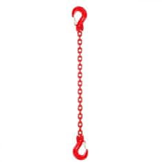 SVX Řetězový závěs hák-hák tř 80 (4 m, 5300 kg, 13 mm) 4m 5300kg 13mm cervena