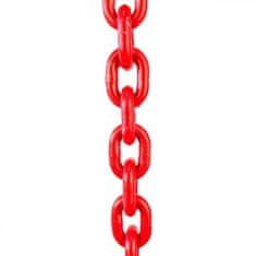 SVX Řetězový závěs hák-hák tř 80 (6 m, 3150 kg, 10 mm) 6m 3150kg 10mm cervena