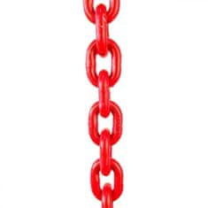 SVX Řetězový závěs hák-hák tř 80 (5 m, 3150 kg, 10 mm) 5m 3150kg 10mm cervena