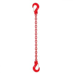SVX Řetězový závěs hák-hák tř 80 (2 m, 5300 kg, 13 mm) 2m 5300kg 13mm cervena