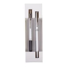 Astra ZENITH Metallic, Kuličkové pero 0,8mm + Plnicí pero, krabička, stříbrná, 7120602