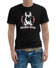 STRIKER Pánské tričko Belgický ovčák Barva: Černá, Velikost: L