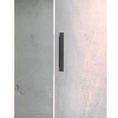 Hopa Sprchové dveře BELVER BLACK Univerzální Levé / Pravé Čiré bezpečnostní sklo - 8 mm Černá 150 cm