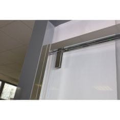 Hopa Sprchové dveře ADRA s tichým dovíráním Levé (SX) Hliník leštěný Čiré bezpečnostní sklo - 8 mm 150 cm