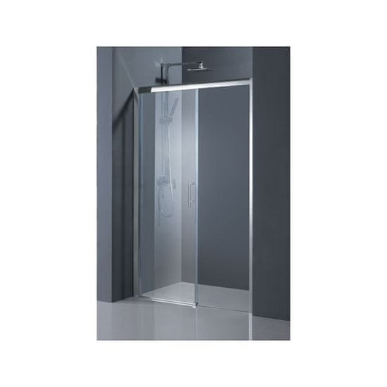 Hopa Sprchové dveře ESTRELA Levé (SX) Chrom/Leštěný hliník (ALU) Čiré bezpečnostní sklo - 6 mm 120 cm