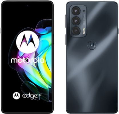 Motorola Edge 20, velký displej, Full HD+, HDR,  ultraširokoúhlý fotoaparát, makro, mobilní síť 5G, podpora 5G dlouhá výdrž baterie výkonná baterie OLED displej lehké provedení Bluetooth 5. NFC Android 11 ultraširokoúhlý fotoaparát profesionální fotoaparát 108Mpx Qualcomm Snapdragon 778G výkonný procesor výkonný telefon Motorola 144Hz obnovovací frekvence teleobjektiv makro objektiv ultraširokoúhlý objektiv profesionální snímač Wi-Fi 6 Wifi6 Bluetooth 5.2