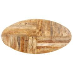 Greatstore Jídelní stůl oválný 200 x 100 x 75 cm hrubé mangovníkové dřevo