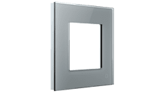 HEVOLTA Glasense skleněný 1-rámeček, Platinium Grey