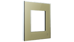 HEVOLTA Glasense skleněný 1-rámeček, Champagnium Gold