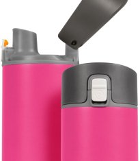 Steel - Smart Bottle with Straw, 620 ml, Pink