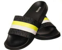Michael Kors dámské pantofle černé s neon žlutou Velikost: EU 36