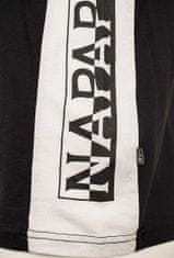 Napapijri Napapijri pánské tričko černé s nápisem na boku Velikost: XL