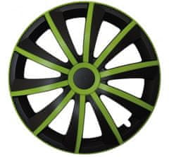 E&N Autoparts Poklice kompatibilní na auto Fiat 14" GRAL zeleno - černé 4ks