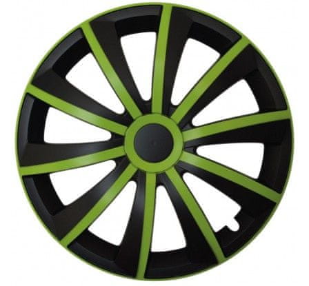 E&N Autoparts Poklice kompatibilní na auto Honda 14" GRAL zeleno - černé 4ks
