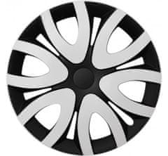 E&N Autoparts Poklice kompatibilní na auto Citroen 16" MIKA bielo-černé 4ks
