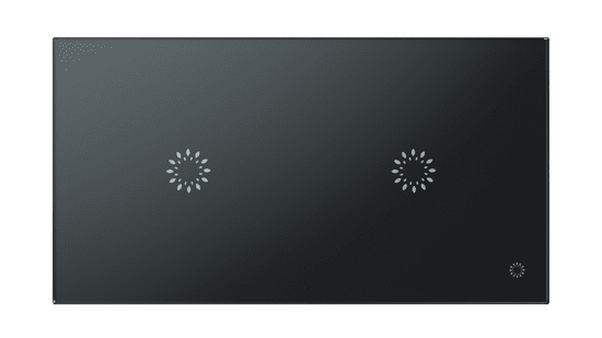 HEVOLTA Glasense skleněný 2-panel 1 + 1 tlačítkový