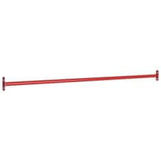 Vidaxl Hrazdové tyče 2 ks 125 cm ocelové červené