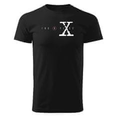 Grooters Pánské tričko Akta X - Logo, černé Velikost: XS
