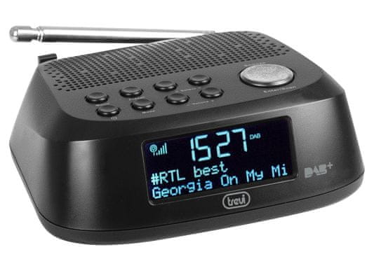  praktična radio budilica trevi rc 80d4 sleep snooze budilica alarm ili radio fm dab dab plus tuner 30 unaprijed postavljeni ekran s mrežnim napajanjem s pozadinskim osvjetljenjem 