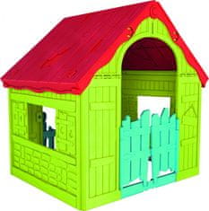 Greatstore Keter zahradní dětský domek - plastový, červeno/zelený