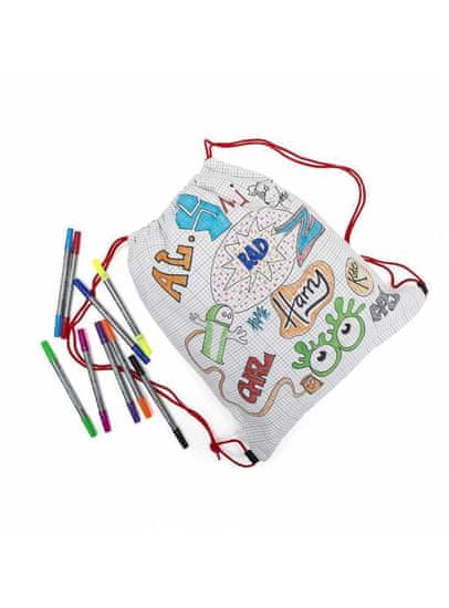 eatsleepdoodle Doodle – batůžek na vybarvování - vybarvuj a uč se
