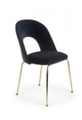 ATAN Jídelní židle K385 - černá/zlatá