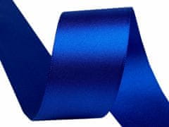 Kraftika 20m 415 modrá sytá atlasová stuha oboulící šíře 40mm