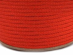 Kraftika 100m červená oděvní šňůra pes 4mm, polyesterové šňůry