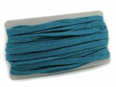 Kraftika 10m 5 modrá tyrkys oděvní / dekorační šňůra plochá šíře