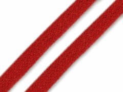 Kraftika 10m červená oděvní / dekorační šňůra plochá šíře 10mm