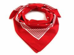 Kraftika 1ks červená bavlněný šátek s puntíky 70x70cm