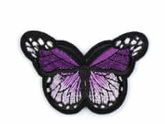 Kraftika 1ks fialová purpura nažehlovačka motýl, nažehlovačky