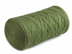 Kraftika 1ks (787) zelená stepní špagety ploché ribbon 250g yarnart,