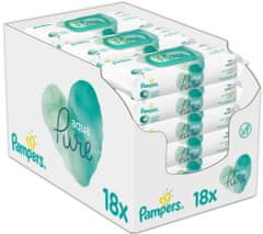 Pampers Aqua Pure Dětské čisticí ubrousky 18 balení = 864 ubrousků