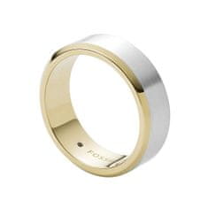 Fossil Elegantní pánský bicolor prsten Mens Dress JF03726998 (Obvod 62 mm)
