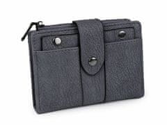 Kraftika 1ks 4 modrošedá dámská peněženka s přezkou 9,5x13,5cm
